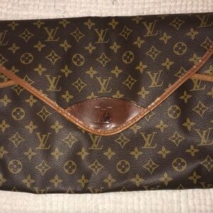 Louis Vuitton Brown and Gold Clutch